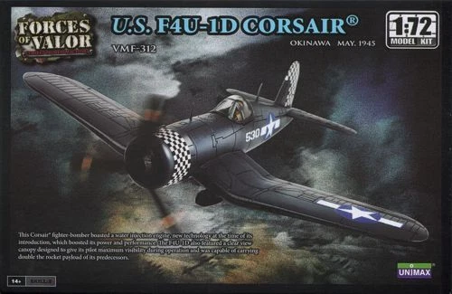 FORCES OF VALOR 1:72 AEREO DA MONTARE U.S. F4U-1D CORSAIR  ART 87006 - Immagine 1 di 1