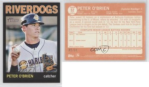 2013 Topps Heritage Minor League Edition Black /96 Peter O'Brien #52