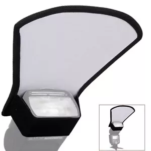 Camera Flash Diffuser Softbox Silver White Reflector For Canon Nikon Speedlit>>P - Picture 1 of 7