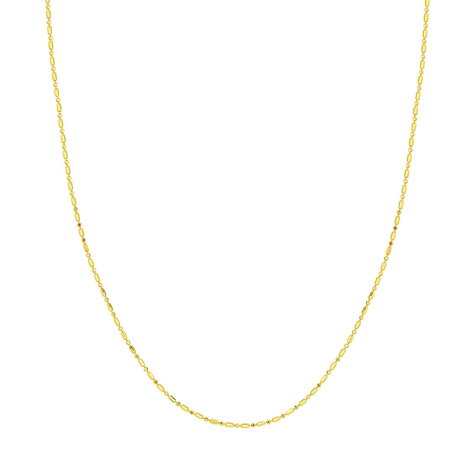 1.2mm Beaded Bead Ball and Bar Chain 