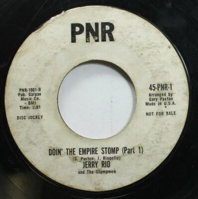 Hear! Rock & Roll Promo 45 Jerry Rio - Doin The Empire Stomp-Pt. 1 / Doin The Em Foto 1 de 2