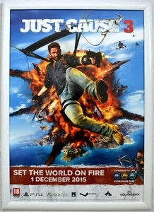 Just Cause 3 RARO PS4 PC XBOX ONE 42 cm x 59 cm poster promozionale #1 - Foto 1 di 2