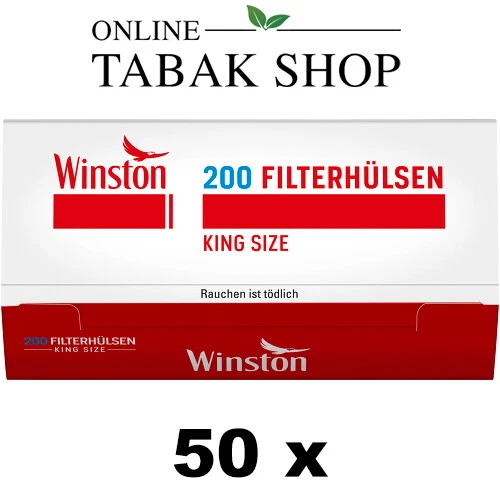 Winston 10.000 Stk. (50 x 200er) Filterhülsen/Hülsen/Zigarettenhülsen - Bild 1 von 1