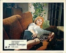 BITTER HARVEST JANET MUNRO lying on couch ORIGINAL LOBBY CARD