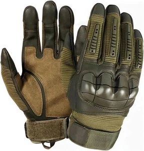 Guantes de cuero con pantalla táctil para motociclismo dedo completo moto conducción - Imagen 1 de 17