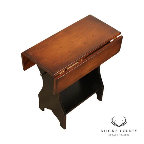 Vintage Farmhouse Style Drop Leaf End Table Cover