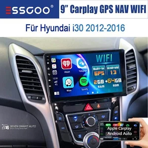 Für Hyundai i30 2012-2016 64GB Android 14 Autoradio Carplay GPS Navi WIFI RDS BT - Bild 1 von 14