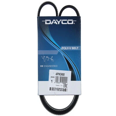 Cinghia Poly-V Dayco Ausiliaria per Mitsubishi Chevrolet Isuzu 4PK968 - Immagine 1 di 2