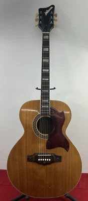 Vintage National Acoustic N-710 Guitar Spruce/Mahogany 1960's- w/ Hard Case - Image 1 of 4