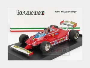 1:43 BRUMM Ferrari F1 312T5 #2 Brazilian Gp 1980 Villeneuve + Figure R575-CH - Foto 1 di 2