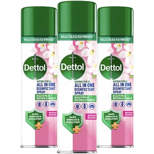 Dettol All In One Disinfectant Spray Odour Remover Orchard Blossom 300ml x3 - Picture 1 of 10