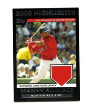 2007 TOPPS  2006 Highlights Manny Ramirez RED Jersey Relic Card  Boston Red Sox