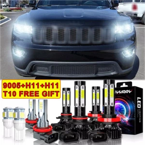 Para For Jeep Compass 2014-2020 Faro LED Alto / Bajo + Luz antiniebla - Picture 1 of 15