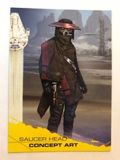 2018 Topps Solo Star Wars Story #90 Saucer Head Concept Art YELLOW NrMint-Mint
