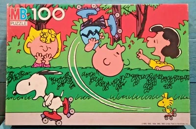 Rompecabezas de colección Milton Bradley Charlie Brown Snoopy Woodstock 100 piezas Foto 1 de 4