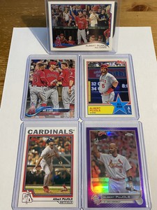 2004 Topps ALBERT PUJOS W/ PURPLE REFRACTOR LOT(5)🔥HALL OF FAME🔥CARDINALS⚾️⚾️