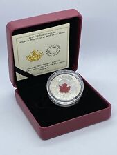 2017 $20 Fine Silver Coin-Majestic Maple Leaves with Drusy Stone 161583