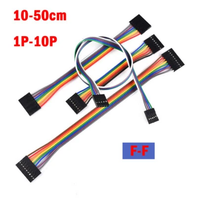 Dupont Kabel 10cm 15cm 20cm 30cm 40cm 50cm 1-10 Pin W-W Jumper Draht Brotbrett