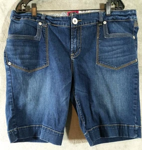 Torrid Jeans Chino Shorts Damen 22 Blau Denim Baumwolle Elasthan Stretch Freizeit - Bild 1 von 6