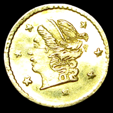 1871 1/4 California Gold Fractional Coin BG-809 Nice Details Coin --- #Q272 Cover