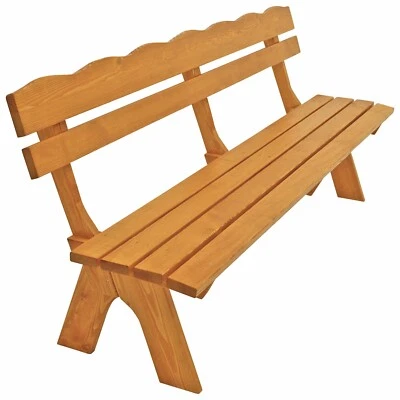 Gartenbank XXL Holzbank Gartenmöbel Bank FREITAL 4-sitzer 200cm Massivholz - Bild 1 von 4