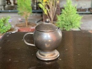 Vintage Hand Crafted Brass Bulbous Shaped Coffee Tea Pot Milk Pot Decorative - Picture 1 of 7