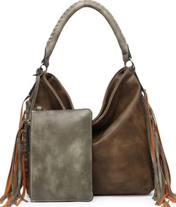Oversize Hobo Bag for Women Boho Purses and Handbags Fringe Big - Picture 1 of 6
