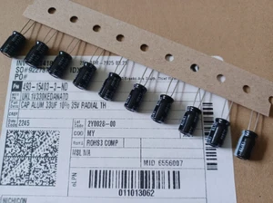10 New Nichicon UKL 47uf 35V 10% Radial Capacitors low-leakage - Picture 1 of 1