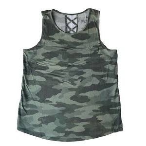 SO Favorite Tank Girl’s Sleeveless Tank Top Size XL (14-16), Camo Green - Picture 1 of 6