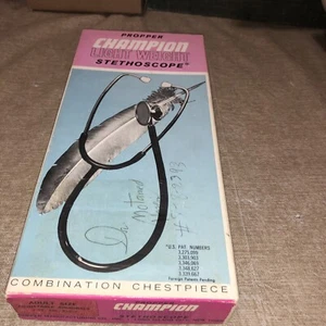 VTG Propper Champion Lightweight Stethoscope, Pair Standard Ear tips, Original B - Picture 1 of 12