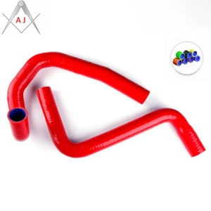 Red For CHEVY CORVETTE 5.7L LT1 V8 1991-1996 Silicone Radiator Coolant Hoses Kit - Picture 1 of 3