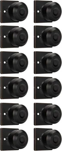 HAIDMS 12Pk Oil Rubbed Bronze Interior Door/Closet Knobs | Open Box/NEW - Picture 1 of 8