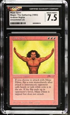 Mijae Djinn. Arabian Nights Mtg. CGC 7.5 Near Mint+! - Image 1 of 2