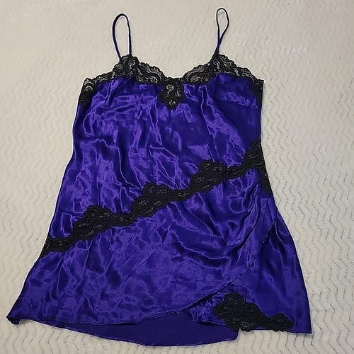 UNDERCOVER Camicia da notte vintage Victorias Secret G Label anni 90 raso floreale slip dress taglia M