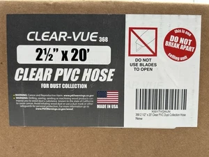 2-1/2" X 20' Ultra Flex Clear-Vue Heavy Duty PVC Hose - MADE in USA - Picture 1 of 5