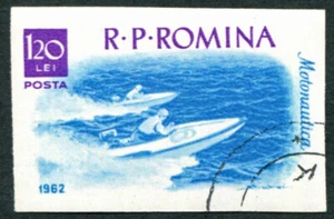 ROMANIA 1962 1l20 SG2931 used FG NH Boating and Sailing Power boats IMPERF ##a3 - Picture 1 of 1