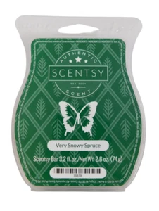NIP Scentsy VERY SNOWY SPRUCE Green Scenty Bar 3.2 fl oz - Picture 1 of 3