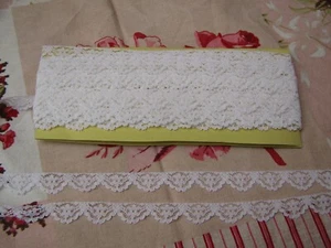 10 m de dentelle de Calais ancienne larg  1,3 cm nylon - Photo 1/4