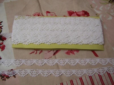 10 m de dentelle de Calais ancienne larg  1,3 cm nylon - Photo 1/4