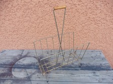 Halter Revue Metall Vergoldet Klinke Holz / 1950'S