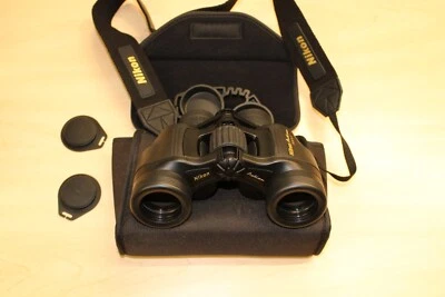 Near-new Nikon Action Binoculars 7x35 9.3º strap, case & optic covers. - Image 1 of 4