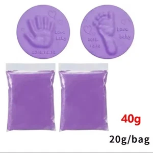 Baby Handprint & Footprint Clay Kit - Soft Air-Dry Clay for Newborn Keepsake DIY - Picture 1 of 15