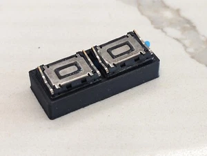 15x11 mm Sugar Cube Dual Speakers & Baffle 8ohm Fits N Scale, HO Scale, O Scale - Picture 1 of 2