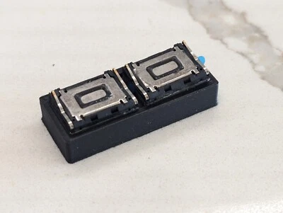 15x11 mm Sugar Cube Dual Speakers & Baffle 8ohm Fits N Scale, HO Scale, O Scale - Image 1 of 2