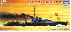 Trumpeter 1/700 Tribal-class destroyer HMS Eskimo 1941 #05757 📌Listed in USA📌 - Picture 1 of 1