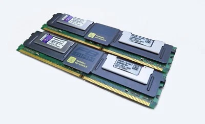 Kingston 4GB (2 x 2GB) PC2-5300F KVR667D2D8F5 Server Memory - Image 1 of 3