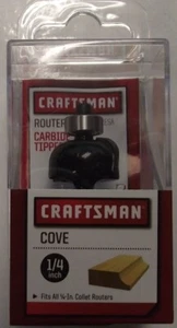 Craftsman 99720 1/4" Cove Router Bit 1/4" Shank - Picture 1 of 2