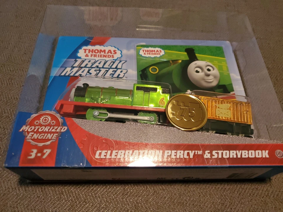 Thomas & Friends Fisher- Celebration Percy Engine With Book GNB47