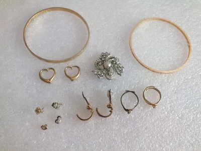 Vintage Konvolut - Armband - Anhänger - Ringe - Ohrringe - Brosche - MG 27 - Bild 1 von 4