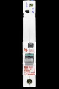 M2 20 AMP CURVE B 6kA 30mA RCBO TYPE A M220MBRSP - Picture 1 of 7